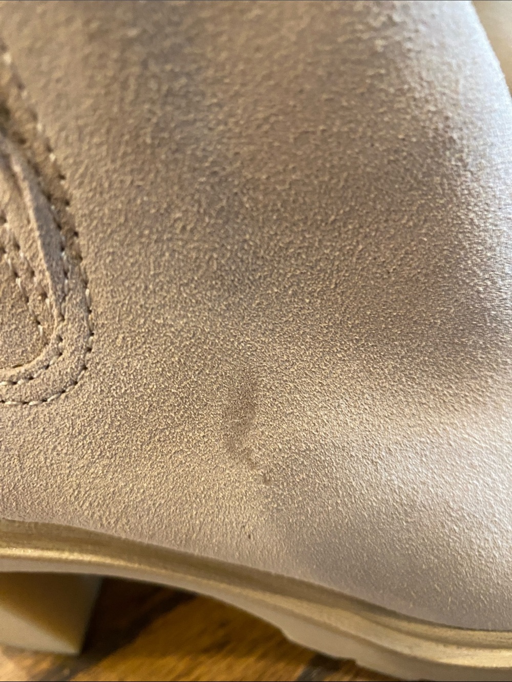 Dolce Vita Beige Suede Platform Ankle Booties - Picture 6 of 11